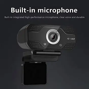 

Mini USB 1080P Rotatable Clip Computer Camera with Microphone Laptop Webcam Video Zoom Home Photography Camera Lens