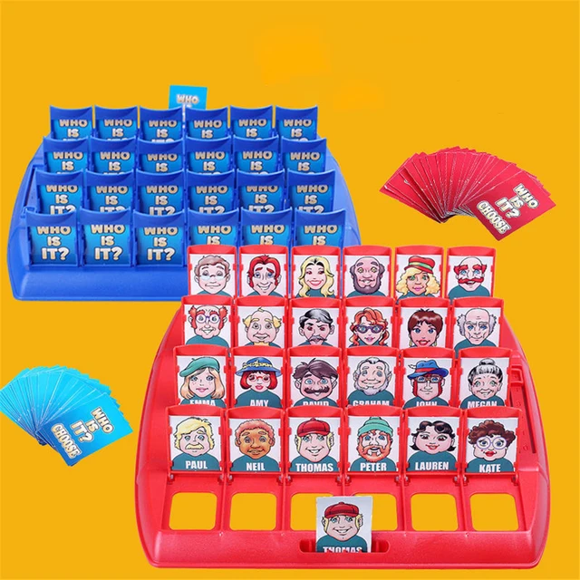 Who Is It Classic Board Games Interactive Memory Kids Funny Family Guessing Montessori Antistress Children Educational Toy Gift 3