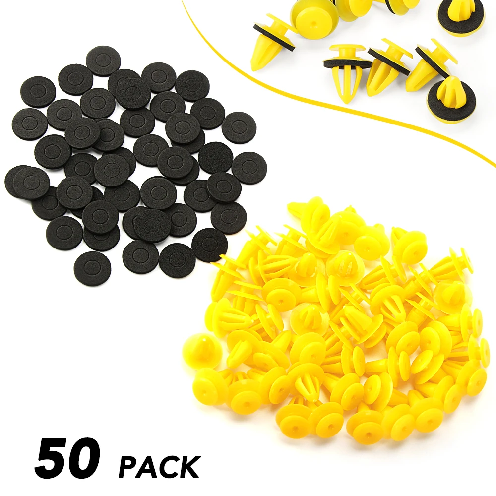 

50PCS Auto Door trim panels Fastener clips Car plastic fixed clip For Mini Cooper R50 R52 R53 R56 R60 F54 F55 F56 F60 JCW