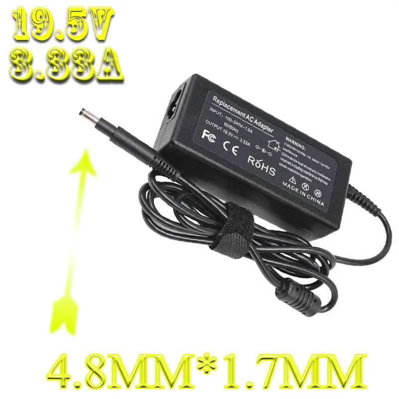 

19.5V 3.33A Laptop power Supply For HP ENVY 4 6 Series Adapter Pavilion Sleekbook 14-b000 Laptop Charger PPP009D Laptop AC