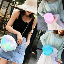 Сумки через плечо для чехол Женский сумки модная женская цепочка Наплечная Сумка повседневная лазерная сумка женская сумка через плечо