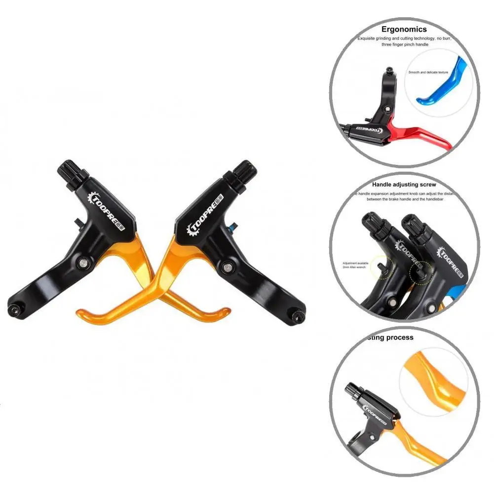 Aluminium Alloy 1 Pair Premium Flexiable Control Bike Brake Handle Stable Sand Blast Cycling Supplies | Спорт и развлечения