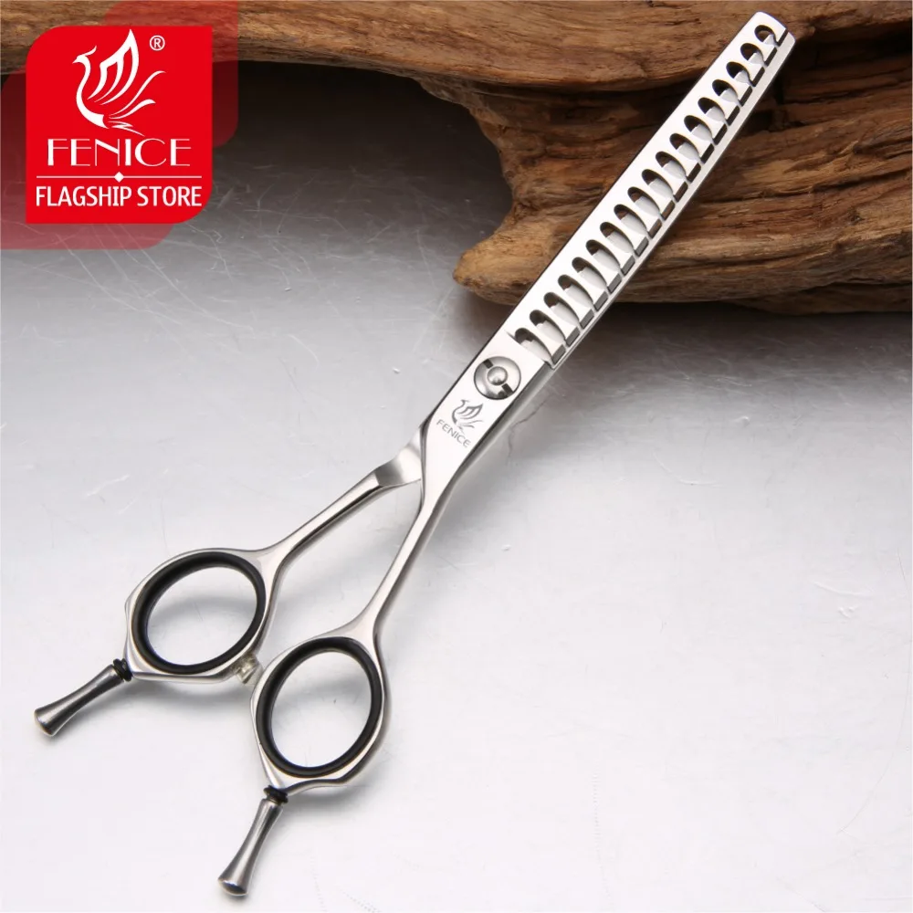 

Fenice 6.5 inch high-end Professional Pet dog Grooming Scissors Curved Thinner Scissors Shears Thinning rate about 75%&30%