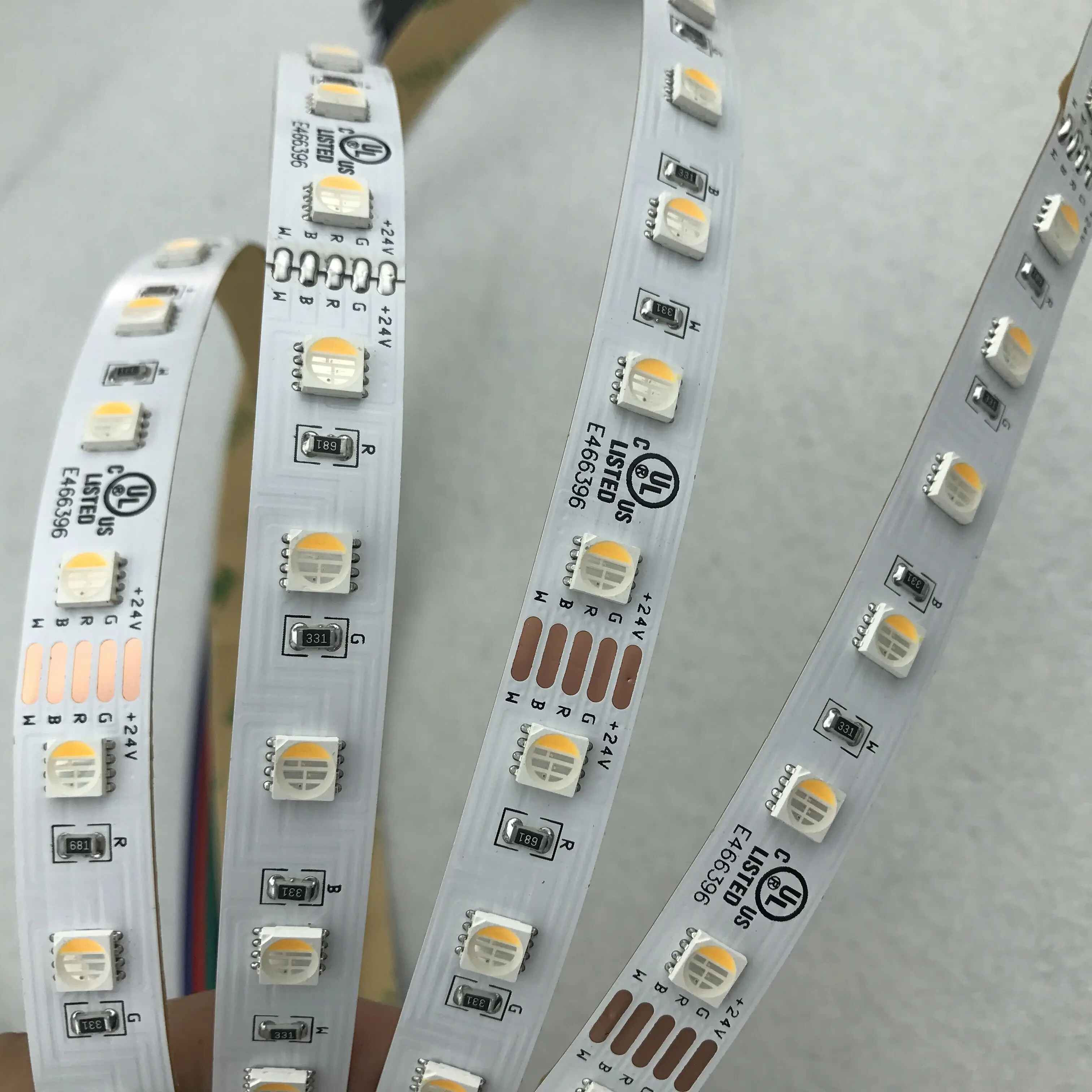 Новая Светодиодная лента 5050 SMD 4 в 1 RGBW (теплый белый) Вход 24 В постоянного тока