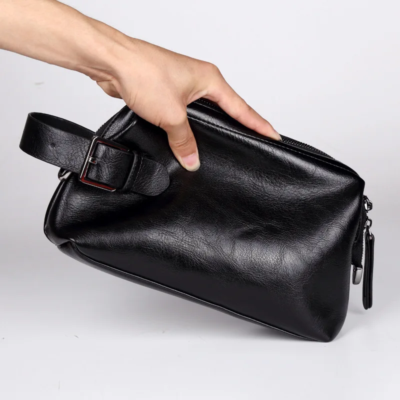 

Leisure men's business documents hand clutch pu bags Korean fashion men's mobile phone bags