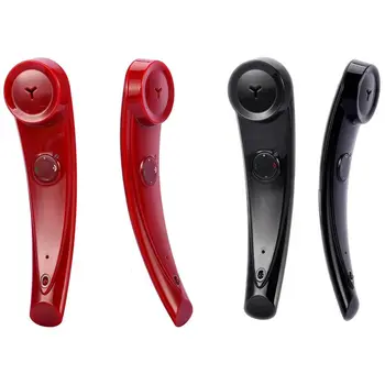 

2set Wireless Bluetooth Stereo Sound Mobile Phone Handset Bluetooth Headset Fashion Mobile Phone Microphone(Red&Black)