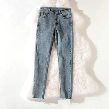 

Cthink 2020 Spring New Style Women Jeans Fashion Skinny Stretch Bodycon Slim Denim Trousers For Woman Good Quality Women's Jeans