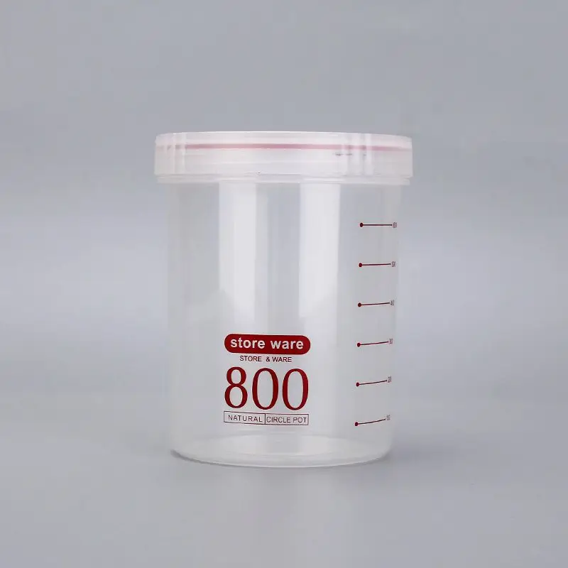 Household Fresh-keeping Storage Bottle Plastic Food Storage Container Transparent Food Storage Box With Cover