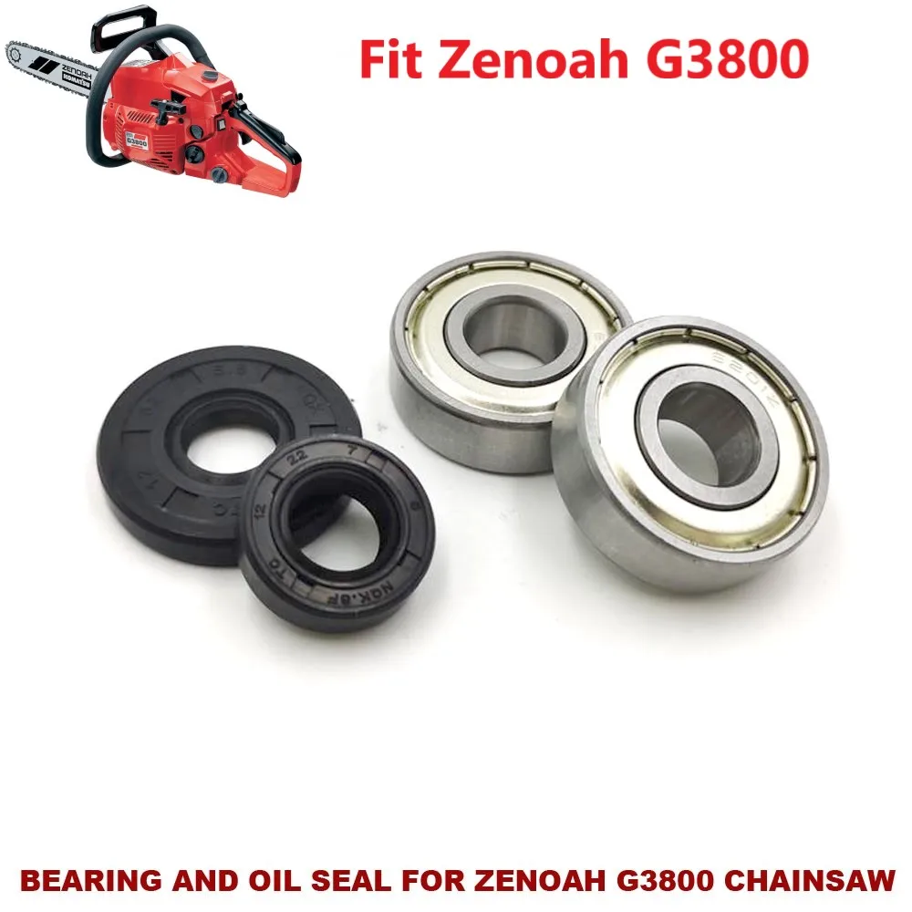 Комплект подшипников и масляных уплотнений подходит для ZENOAH Komatsu G3800 4100 STIGA ALPINA More