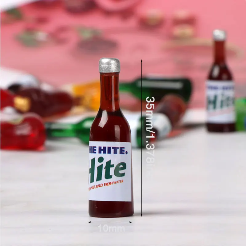 1/12 Miniature Dollhouse Accessoreis Mini Wine Bottle Sake Milk Drinks Food Furniture Model Toys For Barbies House Doll House 2