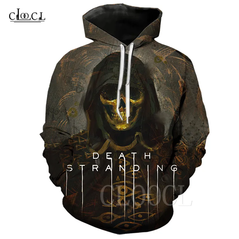 Сэм Death Stranding Толстовка игры Для мужчин для женщин; Большие размеры Harajuku толстовки с капюшоном 3D принт Косплэй игры: толстовка с капюшоном, спортивный костюм и пальто, комплект