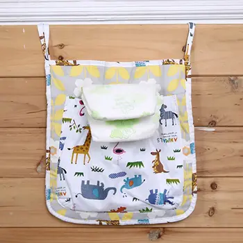 

Stroller Organizer Baby Trolley Holder Multi-layer Cartoon Storage Hanging Cotton Multi-function Infant Bag