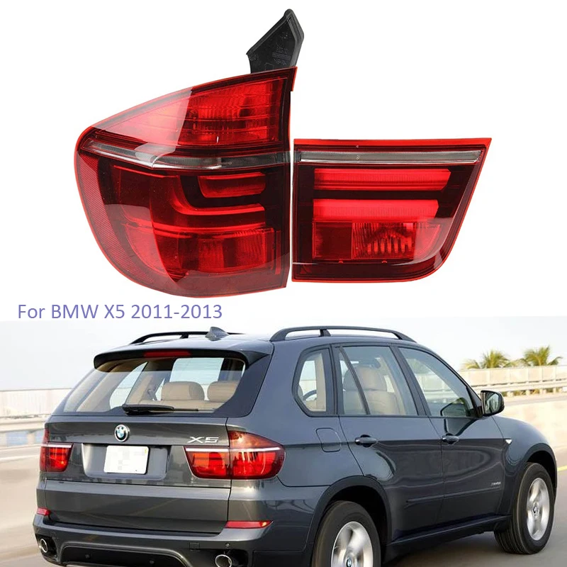 

YTCLIN Tail Light Assembly Tail Brake Light for BMW X5 2011-2013 Rear Light DRL+Turn Signal+Brake+Reverse Inner/Outer Tail Light