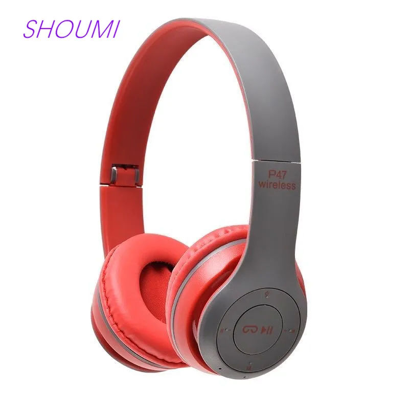 

Wireless Headset Noise Cancelling Bluetooth Headphones Hifi Stereo Bass Gaming Headband Earphone with Mic for Xiaomi Cell Tablet
