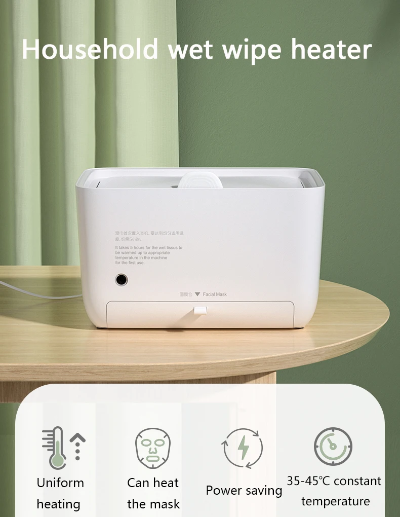 Description Picture 2 of itemDMWD Portable Wet Towel Dispenser Electric Wipes Heater Car Home Baby Wipes Heating Box Constant Temperature Wet Tissue Warmer