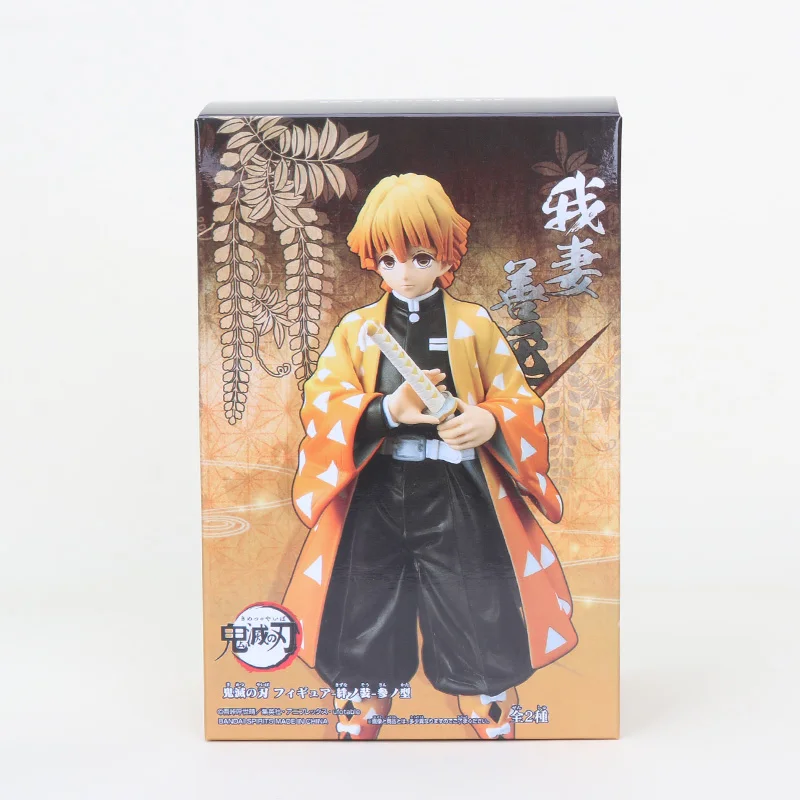 3 in box 16 см фигурка убийцы демона Kamado Tanjirou Kamado Nezuko Agatsuma Zenitsu Hashibira Inosuke Kimetsu no Yaiba ПВХ фигурка игрушки - Цвет: 3 in box