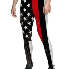 Красная линия американский флаг США уважает символ пожарного ретро деревянные зерна флаг брюки для мужчин Happy Valentine