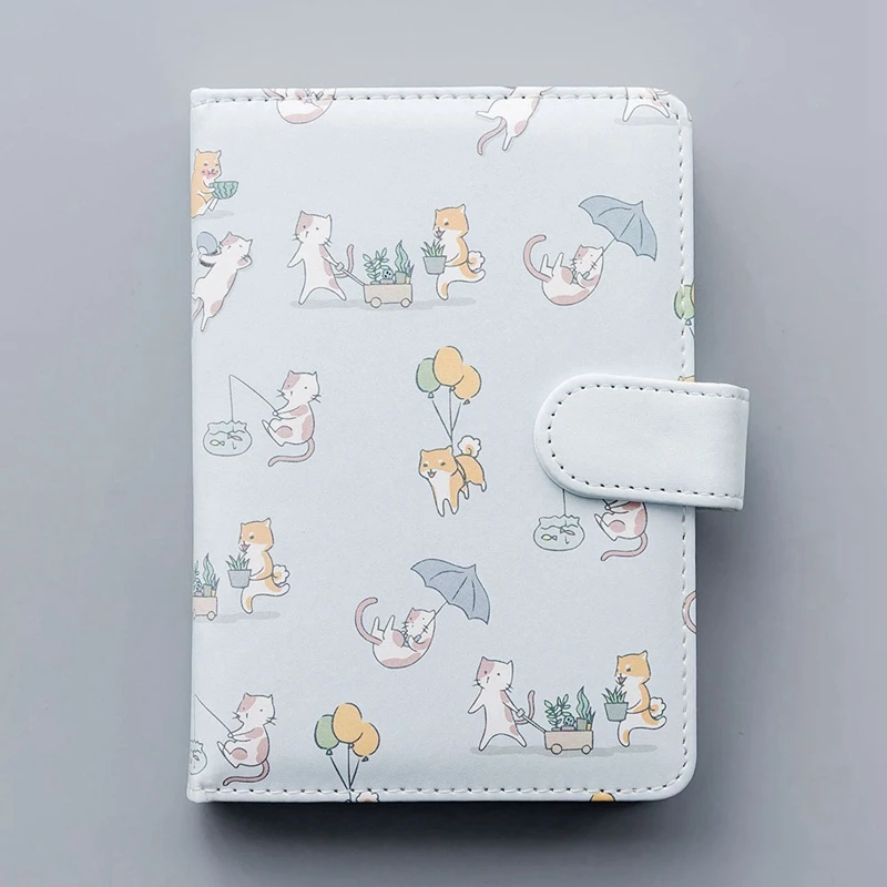 Милый мультяшный напечатанный блокнот Kawaii животное ПУ покрытие Nopated Traveler Journey Дневник Школьные офисные принадлежности