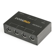 

NEW DOREMiDi MERGE-5 Input MIDI Interface Box Power Converter Adapter Controller Guitar Parts & Accessories