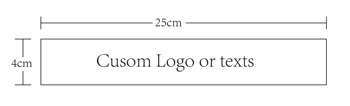 

18x3cm Rectangle Stickers for water bottles for parties