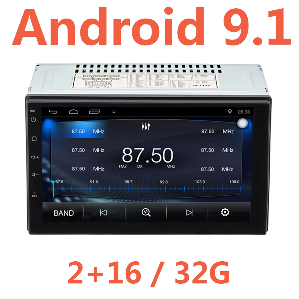 2G/16/32G Android 9,1 2Din автомобиля Радио 7 дюймов 2 Din Gps авто AM/FM Автомобильный мультимедийный плеер двойной 2 Дин Bluetooth стерео USB в винтажном стиле