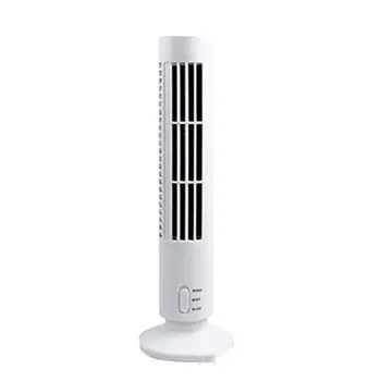 

Mini USB Vertical Bladeless Air Conditioner Handheld Portable Cooler Desktop Silent Cooling Tower Fan Home Office