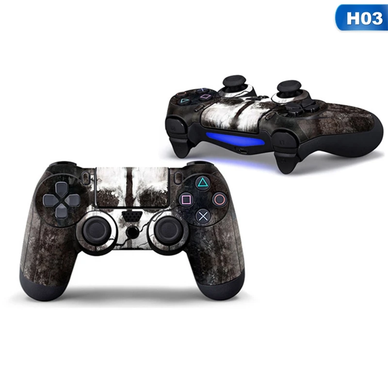 Синий череп Защитная Наклейка для PS4 контроллер кожи для Playstation 4 наклейка аксессуары