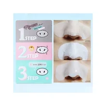3 шаг Наборы для психиатр очищает поры, удалить Гвоздика носовые полоски для женщин/мужской зоны T комплект по уходу за ногами черный акне JLRS
