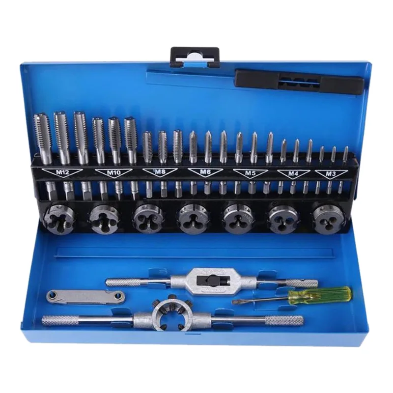 

32 pcs Household Tool Set General Hand Tool Kit with Plastic Tool box Storage Case Combination Hammer Socket Wrench Screwdriver