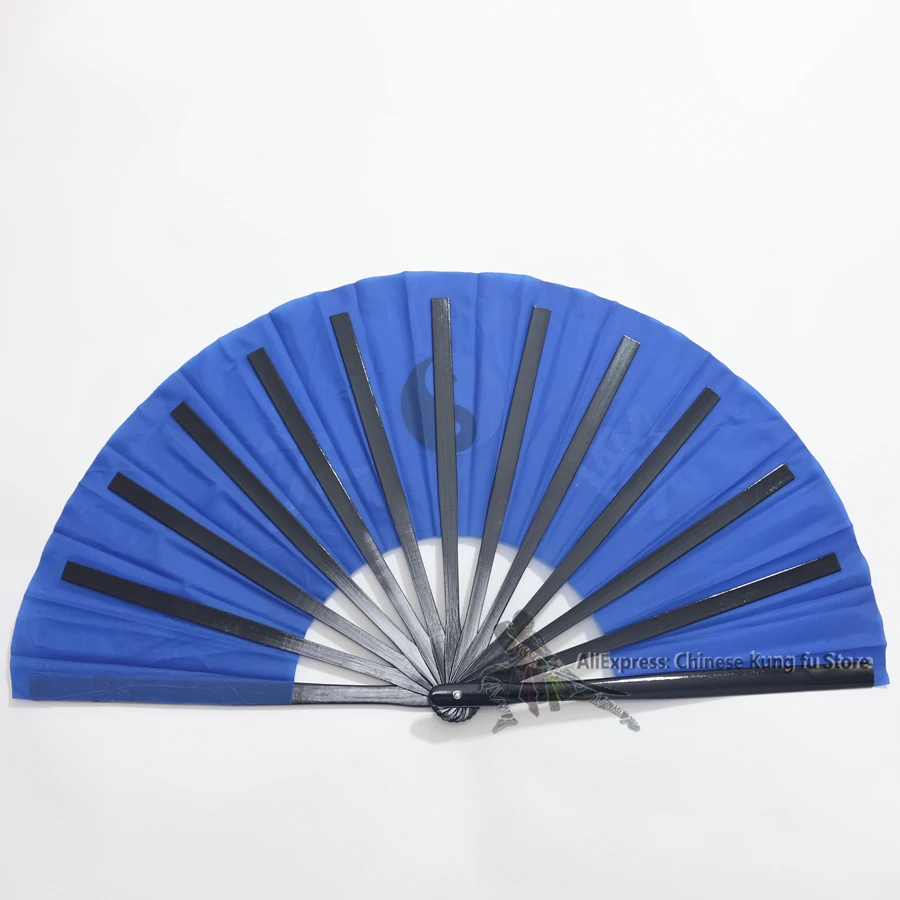 Chinese Kung fu Tai Chi Fans Bamboo Nylon Fan Wushu Martial arts Training Equipment Loud Sound