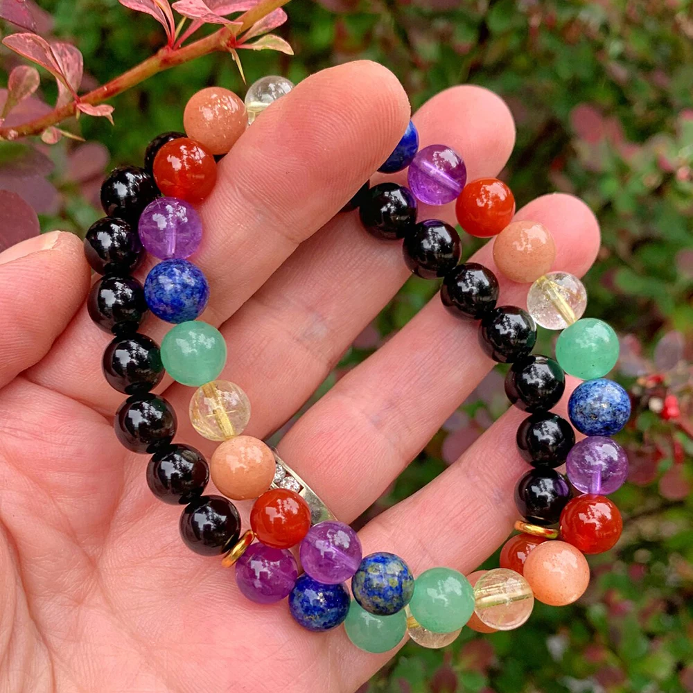 Mens Chakra Bracelets, Authentic 7 Stone Chakra Jewelry, Genuine Gemstones Yoga  Bracelets | GemstoneGifts Handmade Jewelry | Reviews on Judge.me