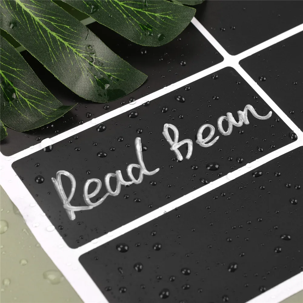 36pcs Spice Jars Stickers Waterproof Kitchen Label Sticker Blackboard Sticker Organizer Storage Bottles Stickers Labels Tags label stickers
