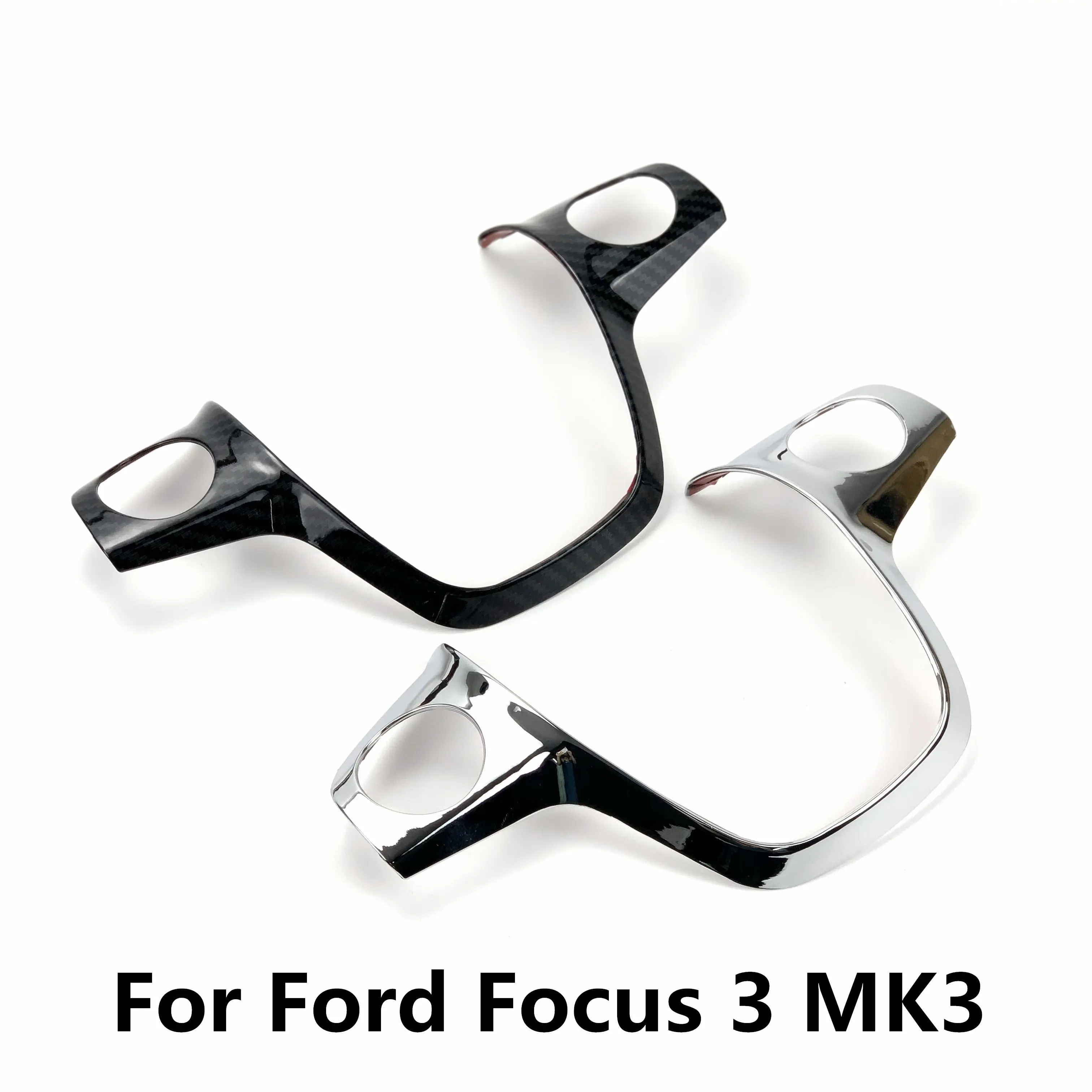 1 шт. для Ford Focus 3 MK3 (2012 2014)/для KUGA 2013 2015 Аксессуары автостайлинг отделка рулевого