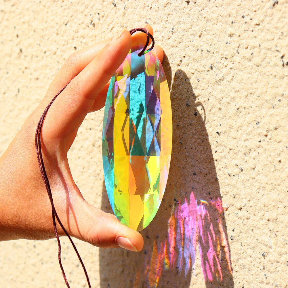 Crystal Hanging Drop Sun Light Catcher Handmade Pendant Home Decoration Windows Wedding Garden Decor Ornament DIY Craft
