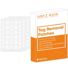 108 Pcs Warts and Moles Remover Patches Wart Remover Patches for All Skin Types Fit to Face Body Fingers Arms and Neck