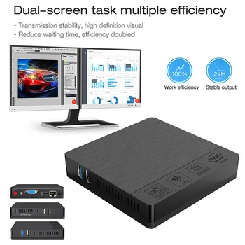 

2019 Mini Computer Host BT3 PRO II 4G+64G For Win10 Home Office with VGA Interface H-best
