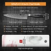 XINZUO 8'' inches Chef Knife Gyuto Knife Japanese VG10 Damascus Kitchen Knives Stainless Steel Butcher Knife Pakka wood handle ► Photo 2/6