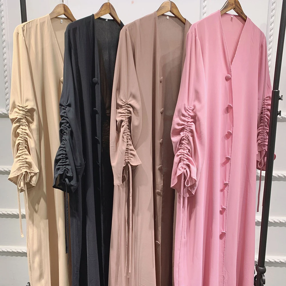 Eid Mubarak Abaya Dubai Turkey Islam Muslim Fashion Robe Kimono Femme Musulmane Caftan Moroccan Kaftan Abayas For Women Cardigan