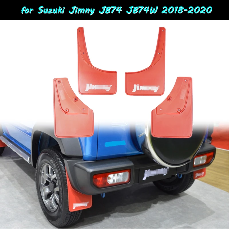 4pcs Mud Flaps for Suzuki Jimny JB74 JB74W 2018-2020 Mudflaps Splash Guards Mudguard Auto Front Rear Mud Flap Mudguards Fender