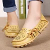 Women Flats Genuine Leather Shoes Woman Slip On Loafers Flats Soft Oxford Ballerina Shoes Casual Sapato Feminino Plus Size 44 ► Photo 1/6