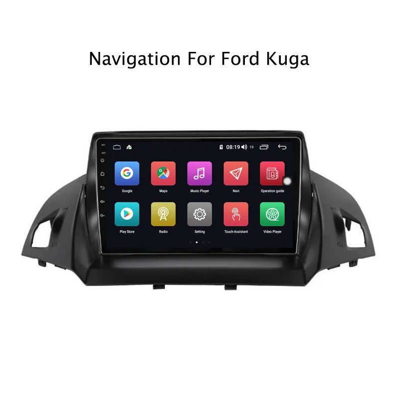 Cheap Ectwodvd 9inch Andriod 8.1 Car DVD GPS For Ford Escape 2013-2017 4G RAM 64G ROM CarPlay DSP 4G LTE with WIFI 2