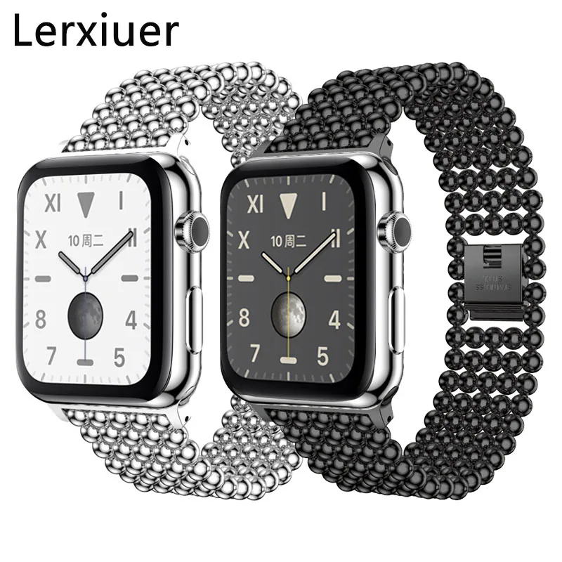 

Stainless Steel strap for Apple Watch band 44 mm 40mm iWatch band 42mm/38mm Butterfly buckle Metal Bracelet Apple watch 5 4 3 2