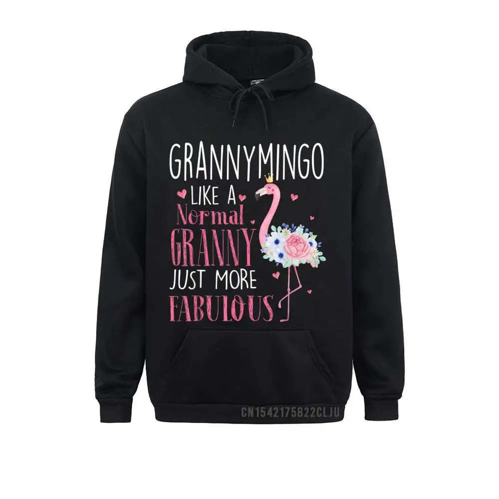 

Geek Hoodies VALENTINE DAY Family Sportswears Men Sweatshirts Flamingo Grannymingo Like A Normal Granny Gift Funny Grandma
