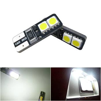

2x T10 Led Car Interior Bulb Canbus Error Free T10 White 5050 LED 12V Car Side Wedge Light White Lamp Bulb Car Styling
