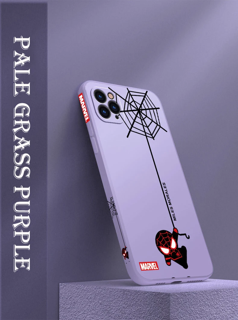 Side Pattern for IPhone 13 12 ProMax Mobile Phone Case Anti Falling Silicone Iphone 11 Pro Max Cartoon  Xs Xr X 7 8 Plus MARVEL iphone 13 pro max case