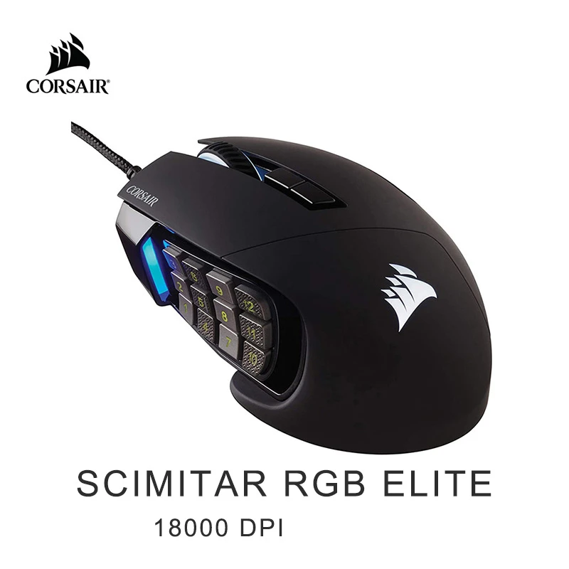 Corsair Scimitar Rgb Elite Moba Mmo Gaming Mouse Black Backlit Rgb Led Dpi Optical Cn Version Mice Aliexpress Corsair Scimitar Rgb Elite Moba Mmo Gaming Mouse Black Backlit Rgb Led Dpi Optical Cn Version Mice Aliexpress