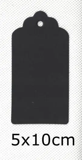 15 1000pcs Kraft Bookmark with Scalloped Edge Blank Gift Tags DIY Creative Price Label Paper Hang Tags - Цвет: 15
