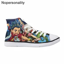 Nopersonality Men Vulcanize Shoes Autumn High-top Sneakers 3D Printing Anime Beyblade Burst Evolution Boy Cool Cartoon Sneakers