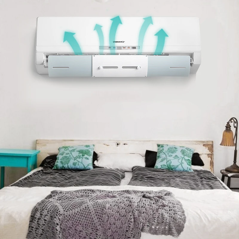 

70cm Adjustable Foldable Air Conditioner Deflector Confinement Air Deflector Outlet Air Wing Air Cooled Anti Blast Baffle