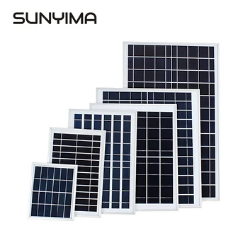 

SUNYIMA6V 3W/6W/10W/15W/18W Solar Panel Rechargeable Photovoltaic Board Assembly Polysilicon Solar Panel Street Lamp DIY Charger